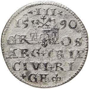 Poland, Sigismund III, 3 Groschen (Trojak) 1590, Riga