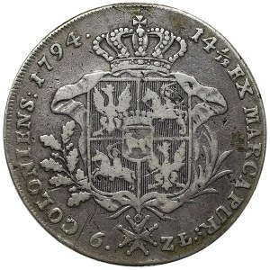 Poland, Stanislaus August, Taler (6 Zloty) 1794, Warsaw