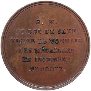 Poland, Friedrich August I, Medal Visit of the King to the Paris Mint 1809