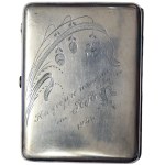 Russia, Silver Cigarette Case witn Odessa School of Ensigns coat of arms