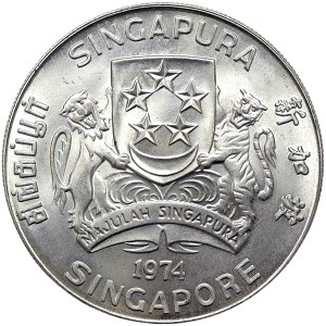 Singapore, 10 Dollars 1974