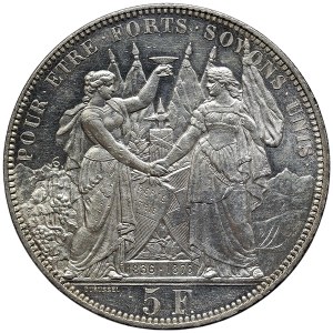 Švýcarsko, 5 franků 1876, Bern