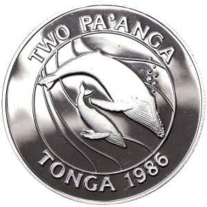 Tonga, Taufa'ahau Tupou IV, 2 Pa'Anga 1986