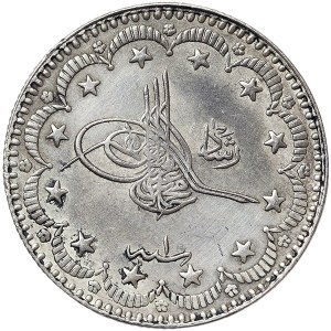 Turkey, Muhammad V, 5 Kurush (Reshat) 1327/1 AH-1909 AD