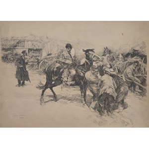 Stanislaw Bohusz-Siestrzencewicz (1834-1897), At a Vilnius stable