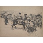 Stanislaw Bohusz-Siestrzencewicz (1834-1897), At a Vilnius stable