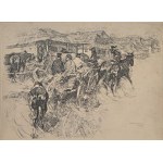 Stanislaw Bohusz-Siestrzencewicz (1834-1897), Cart with hay Vilnius