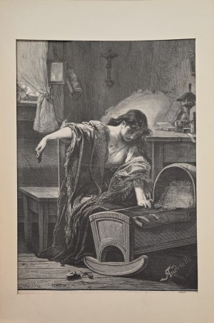 Elwiro Michał Andriolli (1836-1893) / A. Zajkowski, Nad opróżnioną kołyską