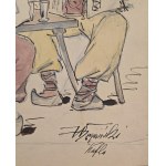 Walerian Krycinski (1852-1929), Highlanders with a pipe