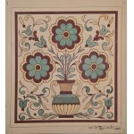 Walerian Krycinski (1852-1929), Floral pattern, 1885