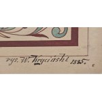 Walerian Krycinski (1852-1929), Floral pattern, 1885