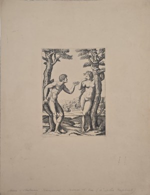 Marcantonio Raimondi (1480-1534), Adam i Ewa