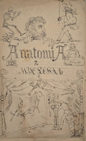 Walerian Kryciński (1852 - 1929), Zeszyt z Anatomii 1874r.