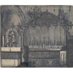 Jan Matejko (1838-1893), Jerusalem. Basilica of the Holy Sepulcher - Calvary, Latin altar, 1869