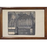 Jan Matejko (1838-1893), Jerusalem. Basilica of the Holy Sepulcher - Calvary, Latin altar, 1869