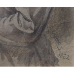 Walery Eliasz Radzikowski (att.), Kobieta w stroju ludowym, 1862