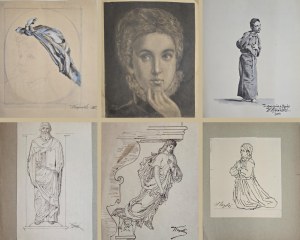 Walerian Kryciński (1852-1929), Zestaw sześciu prac