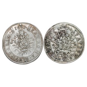 Leopold I. (1657-1705) XV Kreuzer 1667, 1674 KB