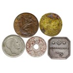 France, Belgium - Coin, medal LOT