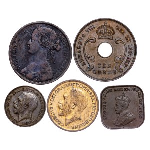 Great Britain - Coin LOT - 5 pcs