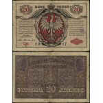 Poland, 20 Polish marks, 9.12.1916