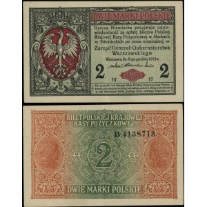 Polen, 2 polnische Mark, 9.12.1916, General, B