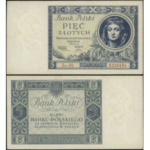 Poľsko, 5 zlotých, 2.01.1930, BU