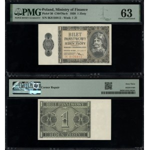 Polska, 1 złoty, 1.10.1938, IK