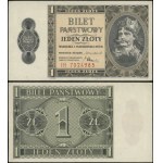 Poland, 1 zloty, 1.10.1938
