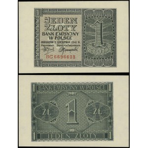 Polska, 1 złoty, 1.08.1941, BC