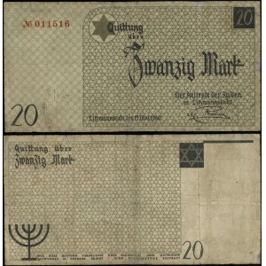 Polska, 20 marek, 15.05.1940, ze znakiem wodnym
