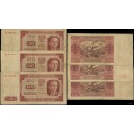 Poland, set: 3 x 100 zloty, 1.07.1948