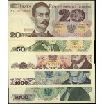 Poland, set of 5 banknotes, 1982-1988