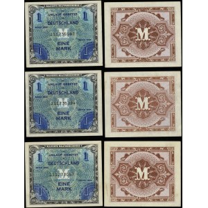 Germany, set: 3 x 1 brand, 1944
