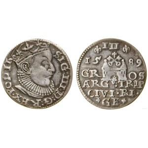 Poland, trojak, 1589, Riga
