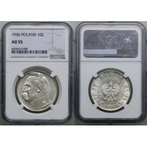 Poland, 10 zloty, 1936, Warsaw
