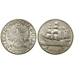 Poland, 2 zloty, 1936, Warsaw