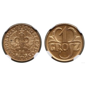 Poland, 1 grosz, 1938, Warsaw