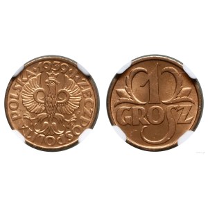 Poland, 1 grosz, 1939, Warsaw