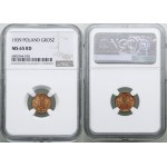 Poland, 1 grosz, 1939, Warsaw