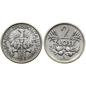 Poland, 2 zloty, 1958, Warsaw