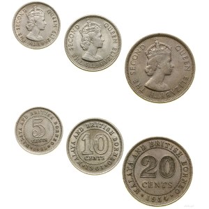 British North Borneo, set of 3 coins