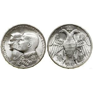 Grecja, 30 drachm, 1964, Kongsberg