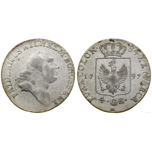 Germany, 4 pennies (1/6 of a thaler), 1797 A, Berlin