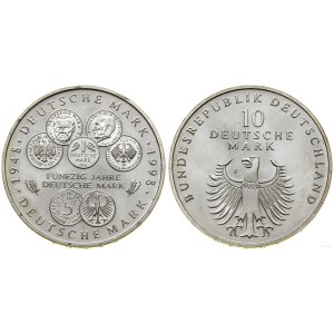 Germany, 10 marks, 1998 F, Stuttgart
