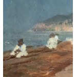 De Nittis, Seascape with figures