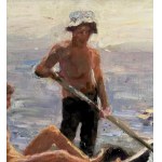 ANONIMO, Male figures in a boat