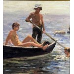 ANONIMO, Male figures in a boat