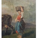 Filippo Palizzi (ATT), Paysanne avec un troupeau