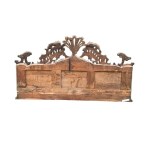 Fireplace-style mirror